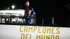 Lionel Messi lors des célébrations en Argentine, le 20 décembre 2022.