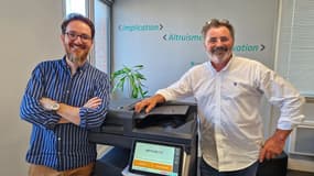 Grégoire Massy, Responsable Marketing et Communication et Vincent Lemaire Directeur Général 