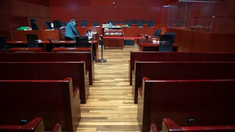 Palais de justice de Nantes, le jour de l'ouverture du procès Troadec, le 22 juin 2021