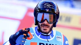 Cyprien Sarrazin après le Super-G de Wengen en Suisse, le 12 janvier 2024