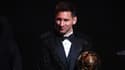 Lionel Messi avec son 7e Ballon d'or 