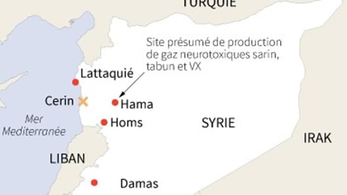 LES SITES D?ARMES CHIMIQUES SYRIENS