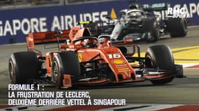 Formule 1 : la frustration de Leclerc, deuxième derrière Vettel à Singapour