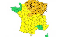 36 départements ont été placés par Météo France en raison de risques d'orages violents en fin de journée.