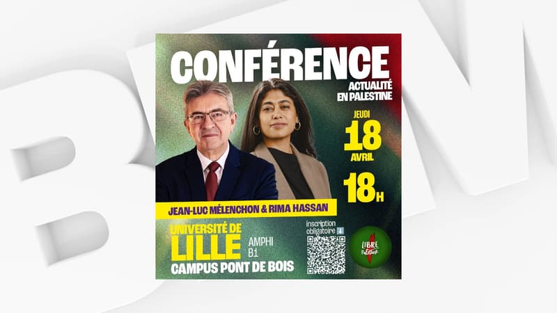 Lille: LR, RN et Renaissance réclament l'annulation d'une conférence de Mélenchon sur la Palestine