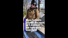Il prépare et distribue des repas pour les sans-abris dans Paris