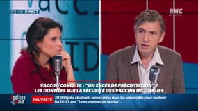 Vaccins: "On s'emballe et on se précipite un peu rapidement. En tant que médecin, ne pas voir les études me pose un problème. J'attends de voir les résultats pour le prescrire avec plus d'enthousiasme" estime le Professeur Eric Caumes