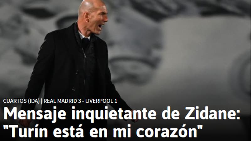 Real: la phrase de Zidane sur la Juventus "inquiète" en Espagne