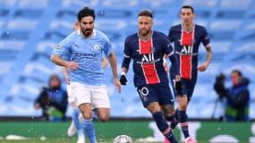 Neymar lors de Manchester City-PSG
