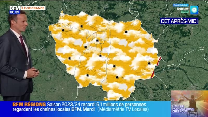 Météi Paris Île-de-France: journée ensoleillée avec quelques nuages localement