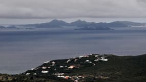 Une vue de Saint-Martin, dans les Antilles françaises.