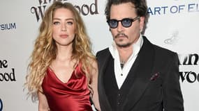 Amber Heard et Johnny Depp en janvier 2016