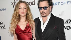 Amber Heard et Johnny Depp en janvier 2016