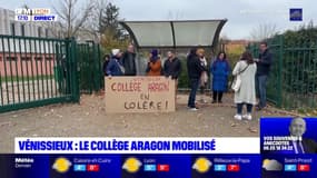 Vénissieux: les enseignants du collège Louis-Aragon se mobilisent