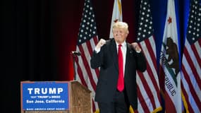 Donald Trump lors d'un meeting en Californie, à San José, le 2 juin 2016