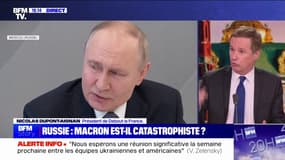 Allocution d'Emmanuel Macron: "On nage en pleine folie (...) j'ai été consterné de l'instrumentalisation de la peur", affirme Nicolas Dupont-Aignan