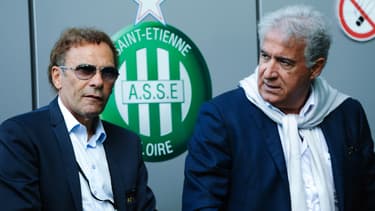Roland Romeyer et Bernard Caiazzo, les deux principaux dirigeants de l'ASSE