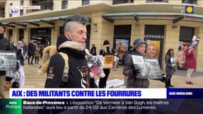 Aix-en-Provence: des militants contre les fourrures