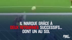 Il marque grâce à deux retournés successifs... dont un au sol