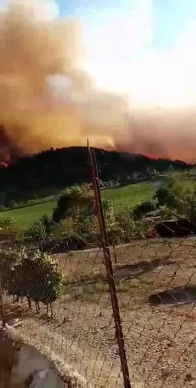 Incendie à Monze à 5km de Carcassonne - Témoins BFMTV