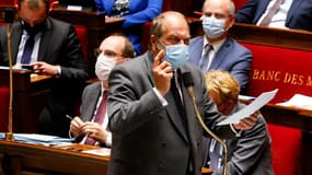 Le ministre de la Justice Éric Dupond-Moretti le 1er juin 2021 à l'Assemblée nationale.