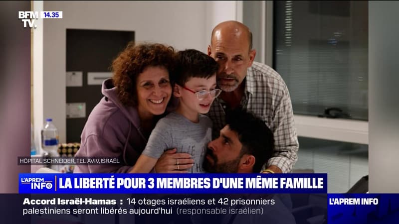Libération des otages: Ohad, 9 ans, a retrouvé sa famille