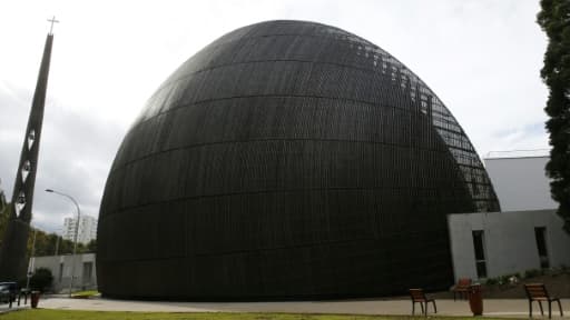 La nouvelle cathédrale de Créteil près de Paris, le 14 septembre 2015