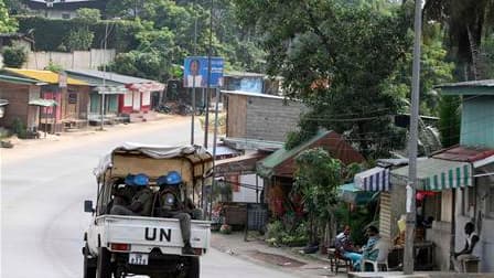 Soldats de l'Onu dans les rues d'Abidjan. L'appel du camp d'Alassane Ouattara à de nouvelles manifestations en Côte d'Ivoire n'a apparemment pas été suivi par la population vendredi après les affrontements meurtriers de la veille. Alors que les rues d'Abi