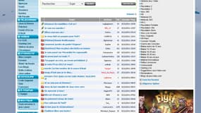 Une ancienne version du forum jeuxvideo.com