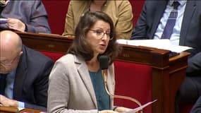 Agnès Buzyn, la ministre des Solidarités, lors des questions au gouvernement.