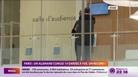 Paris : un Allemand cumule 14 gardes à vue, un record !