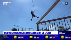 Lyon: de l'accrobranche sur le toit du centre commercial La Part-Dieu