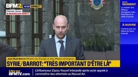 Jean-Noël Barrot, le chef de la diplomatie française, évoque "un nouvel espoir" qui s'est levé, sur la Syrie