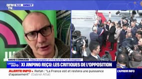 Visite de Xi Jinpping en France: "Je suis dubitatif sur cette mise en scène du président Macron" explique David Cormand, député européen "Les Écologistes"
