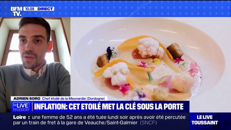 La détresse d'Adrien Soro, chef d'un restaurant étoilé dans le Périgord, contraint de mettre la clé sous la porte