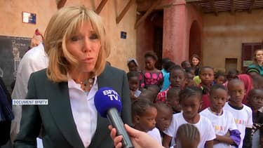 Brigitte Macron au Sénégal, vendredi 2 février 2018 sur BFMTV.