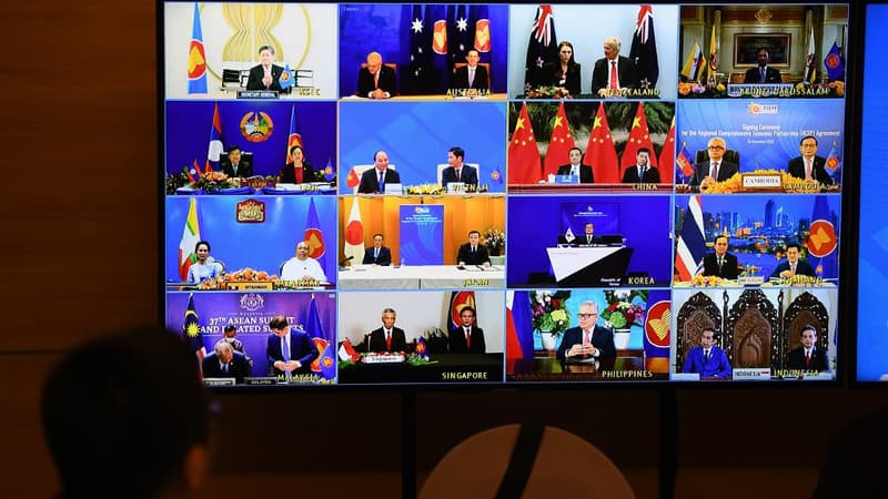 L'accord commercial concerne les pays membres de l'Asean (Indonésie, Thaïlande, Singapour, Malaisie, Philippines, Vietnam, Birmanie, Cambodge, Laos et Brunei), la Chine, le Japon, la Corée du Sud, l'Australie et la Nouvelle-Zélande