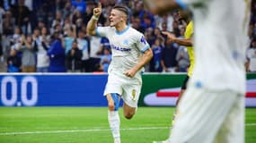 Vitinha lors de la victoire de l'OM contre l'AEK Athènes en Ligue Europa, le 26/10/2023