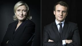 Marine Le Pen et Emmanuel Macron