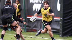 Antoine Dupont à l'entraînement du Stade Toulousain, le 07/11/2023