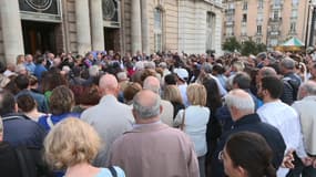 Plusieurs centaines de personnes au rassemblement en soutien à Israël à Saint-Maur-des-Fossés mercredi 11 octobre.