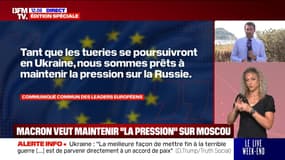 Emmanuel Macron veut "maintenir la pression" sur Moscou, après la rencontre entre Donald Trump et Vladimir Poutine