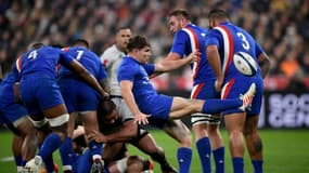 Le XV de France impériale face aux All Blacks avec un grand Antoine Dupont lors du tournoi d'Automne des nations à Saint-Denis, au nord de Paris, le 20 novembre 2021 
