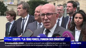 Éric Ciotti: "La première force politique, c'est celle de l'union des droites"