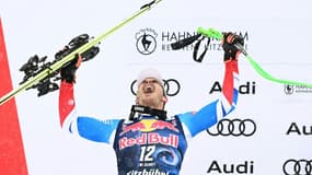 Johan Clarey deuxième de la descente de Kitzbühel.