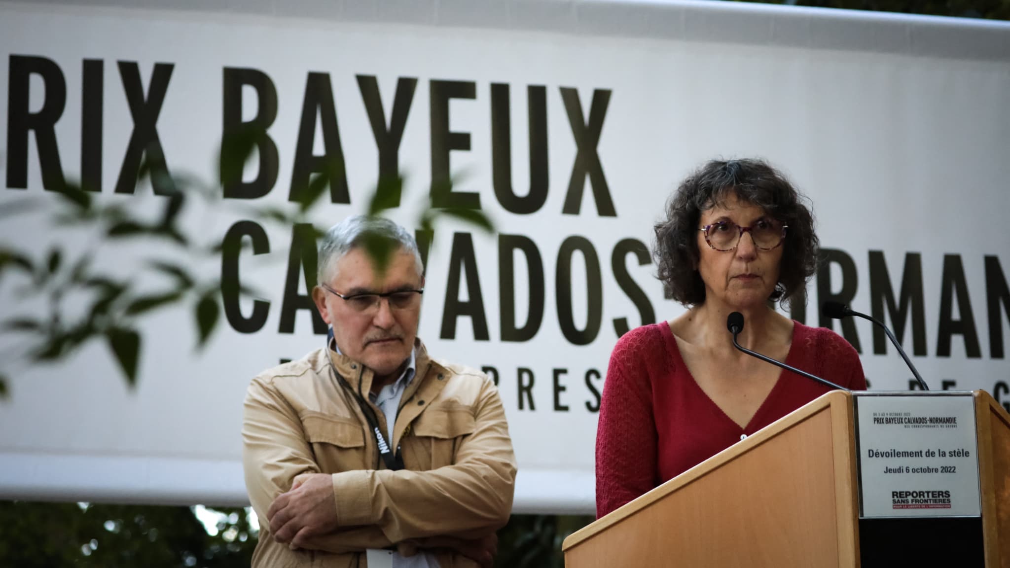 Sylviane Leclerc-Imhoff, la mère du journaliste de BFMTV Frédéric Leclerc-Imhoff, à Bayeux ce jeudi.