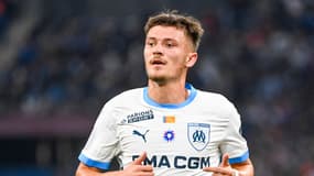 Le Marseillais Quentin Merlin face à Auxerre le 8 novembre 2024