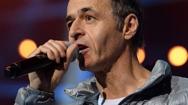 Jean-Jacques Goldman lors d'un concert des "Enfoirés" en janvier 2014.