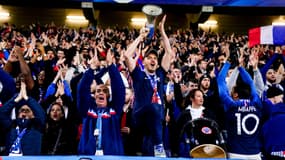 Des supporters lors France-Afrique du Sud à Lille, le 29 mars 2022