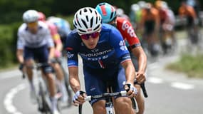 Valentin Madouas sur la 19e étape du Tour de France, le 19 juillet 2024